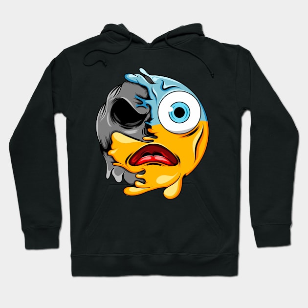 Astonished Zombie Emoji Hoodie by D3monic